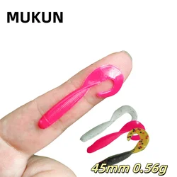 MUKUN Mini cebo blando silicona 30 mm - Swimbait para lubina