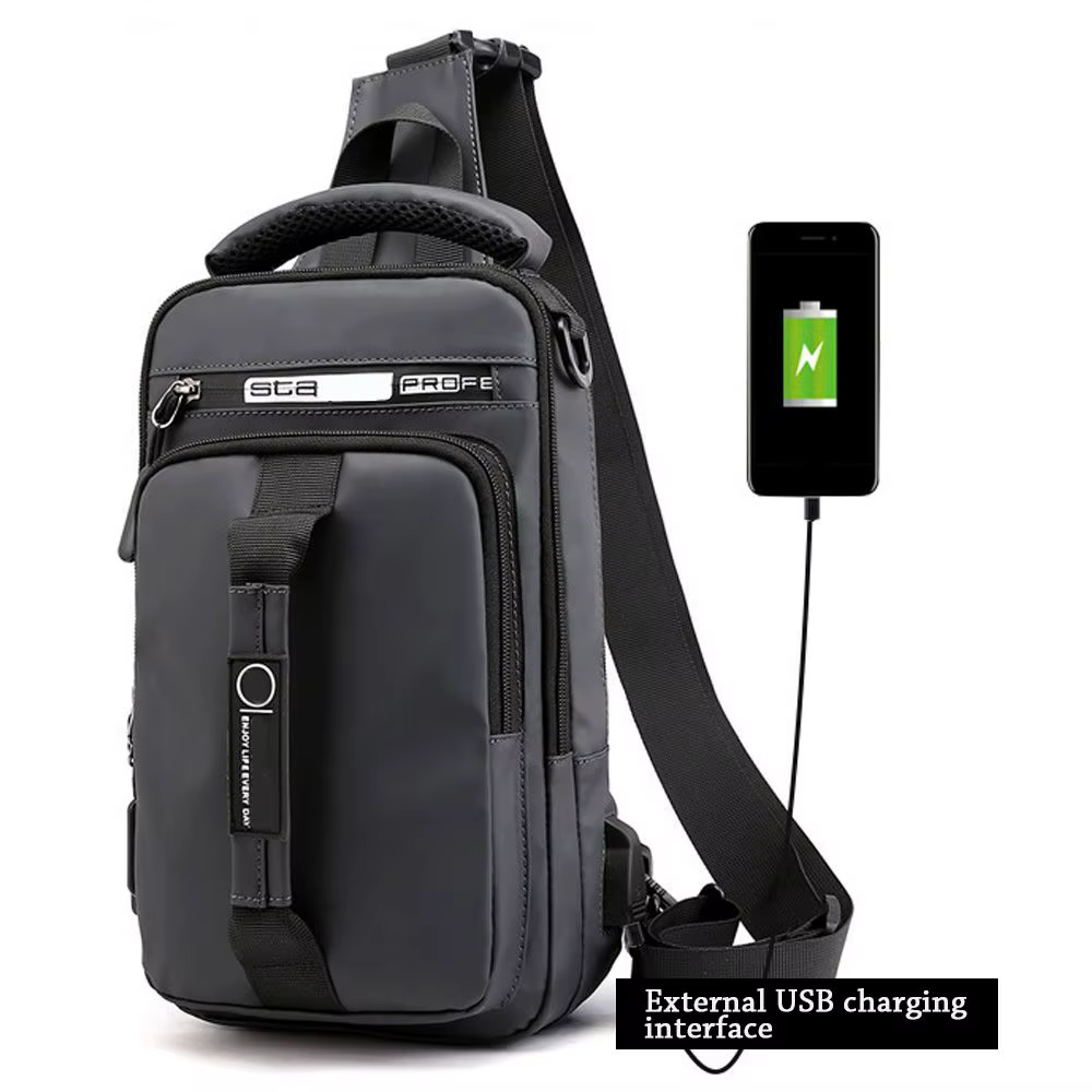 Mochila Bandolera Pesca USB Antirrobo – Resistente Exterior - imagen 3