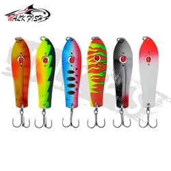 WALK FISH señuelo cuchara metálico con lentejuelas y triple anzuelo