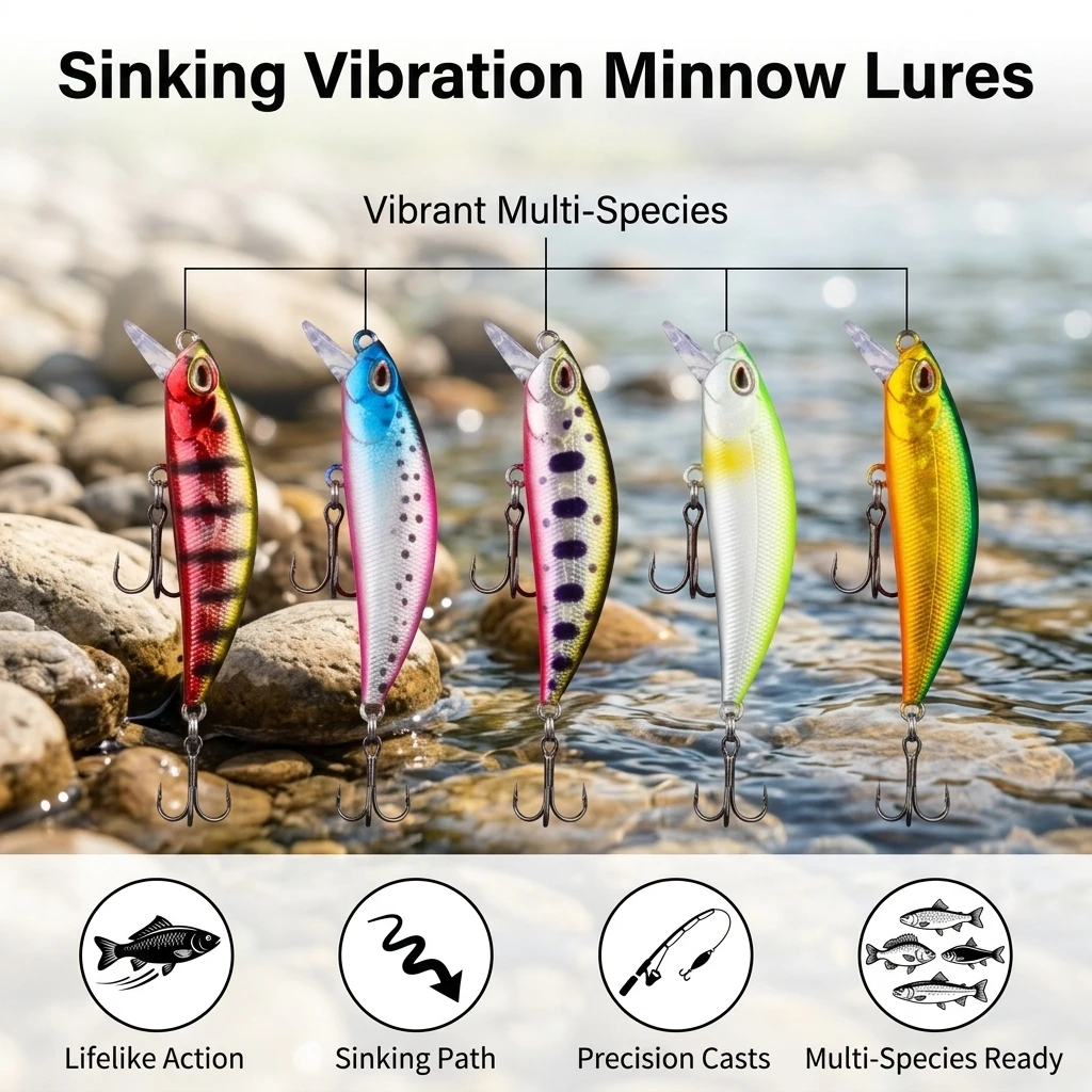 Señuelo Minnow de lanzamiento largo para trucha y lubina - imagen 5