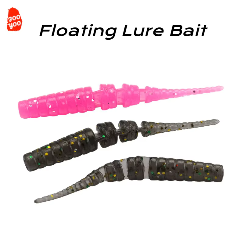 Señuelo micro flotante gusano cola aguja multisección