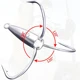 Anzuelos triples de acero alto carbono para carpas afilados – Jig Head - imagen 2