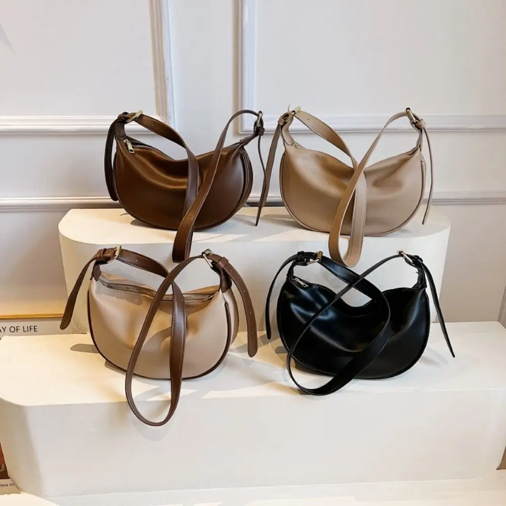 Bolso bandolera cruzado de cuero PU vintage gran capacidad Hobos - imagen 5