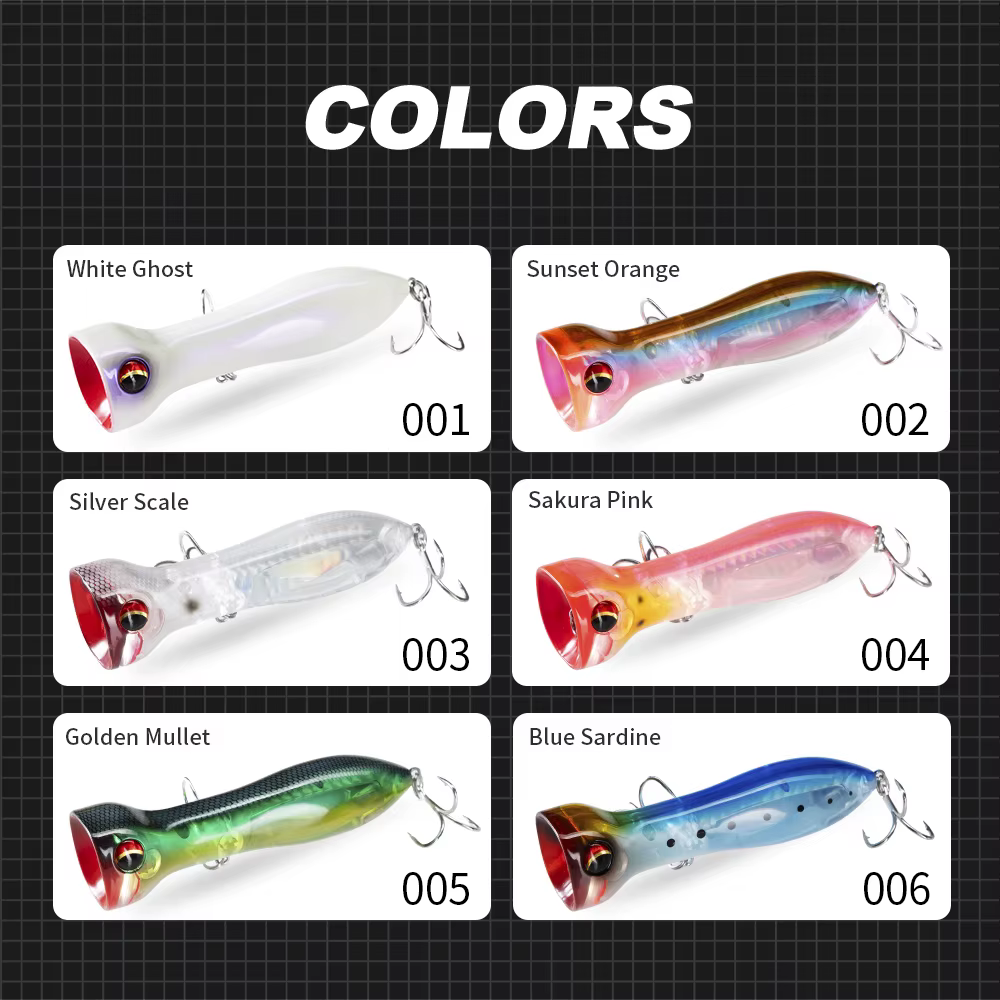 Hunthouse PRISM ROAR Popper flotante para pesca de lubina - imagen 5