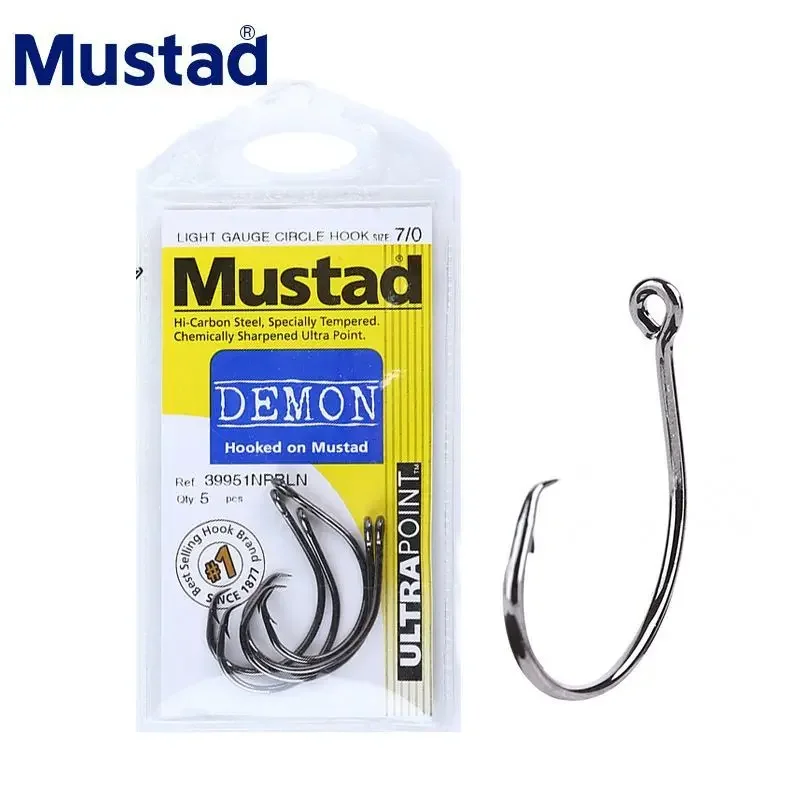 Anzuelos Mustad 39951 de acero al carbono – Anilla para carpa y esturión - imagen 3