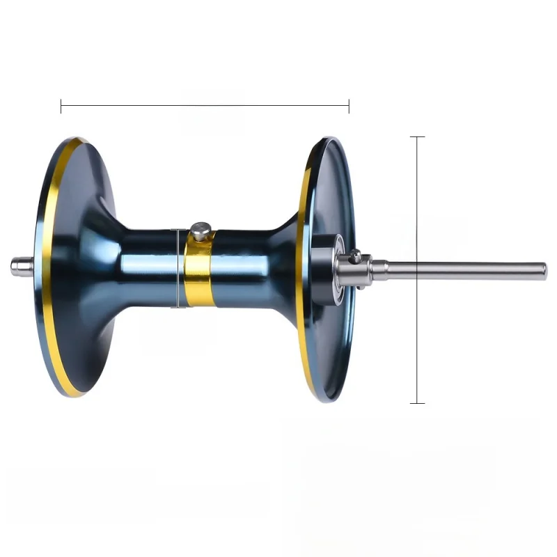 Carrete baitcasting de cuerpo ancho, bobina profunda para slow jigging - imagen 3