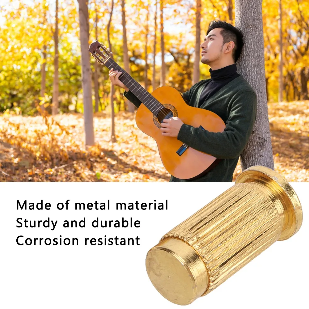 Anclajes de puente ajustables de metal dorado para guitarra eléctrica - imagen 5