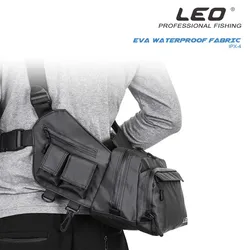 LEO Mochila de pesca multifuncional para aparejos - EVA impermeable