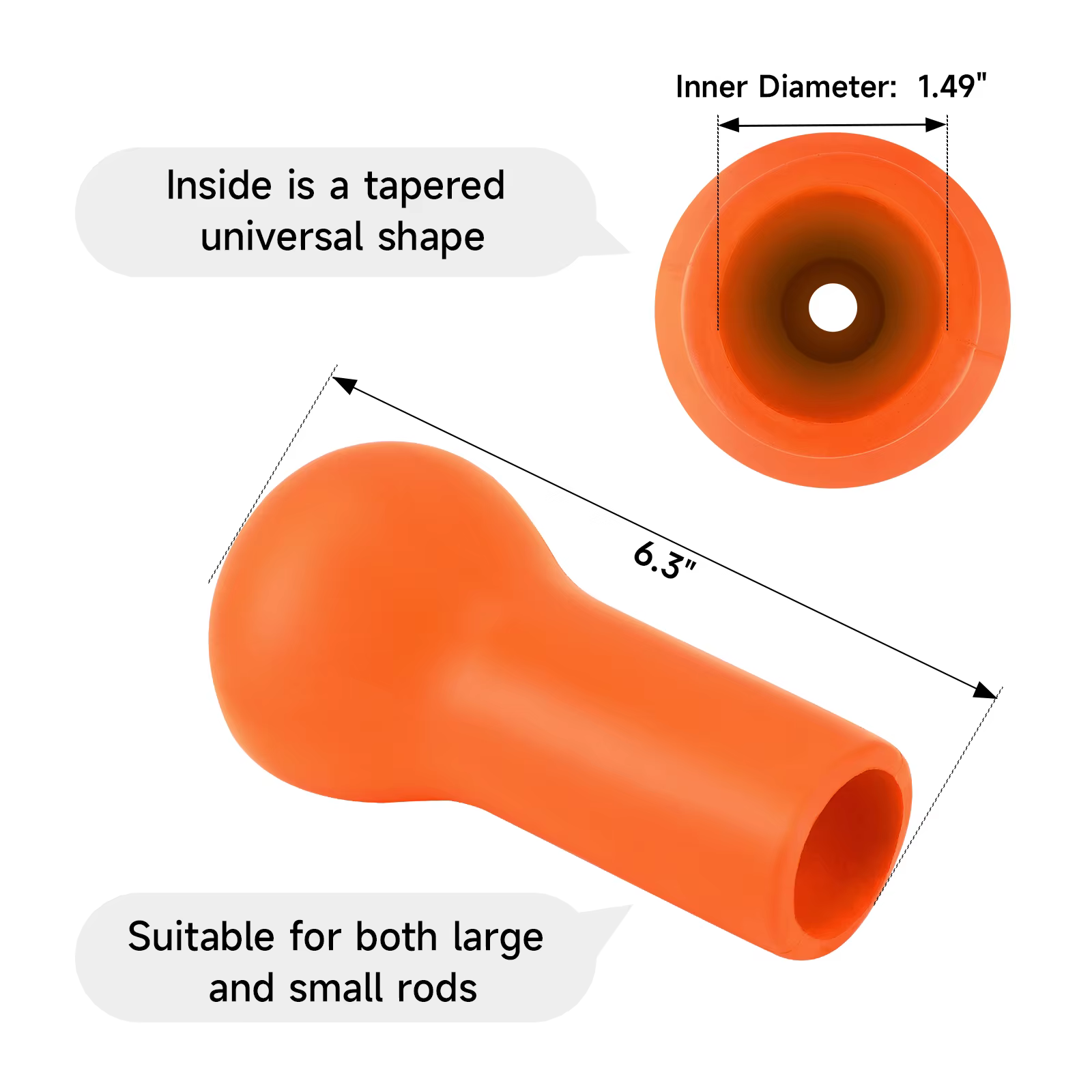 SANLIKE Almohadillas Tope EVA Caña Pescar Antishock Reductora Presión - imagen 3