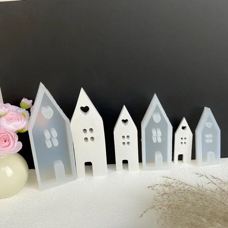 Detalle del diseño de la mini casa en el molde