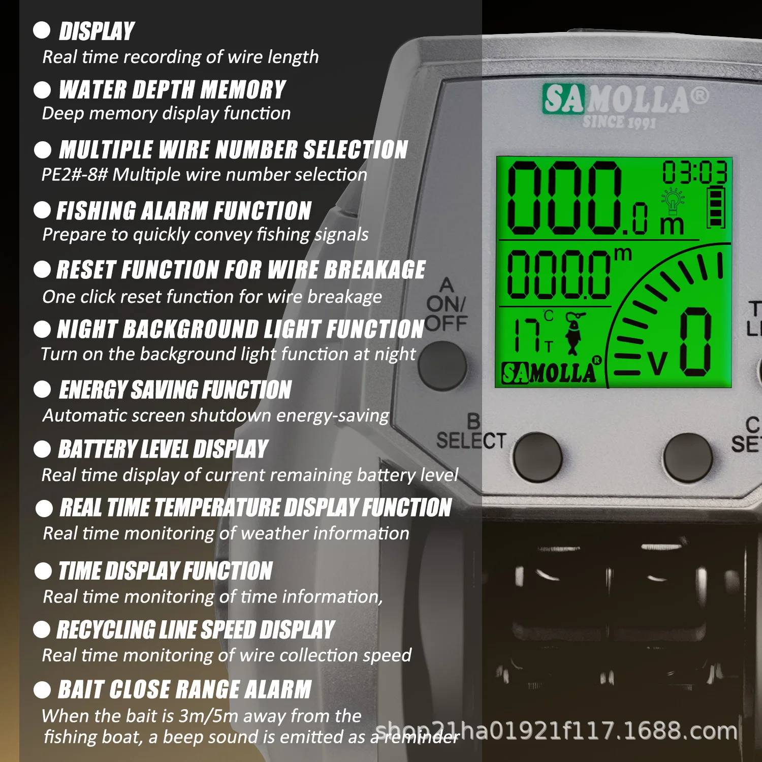 Imagen general del carrete mostrando su tamaño y diseño