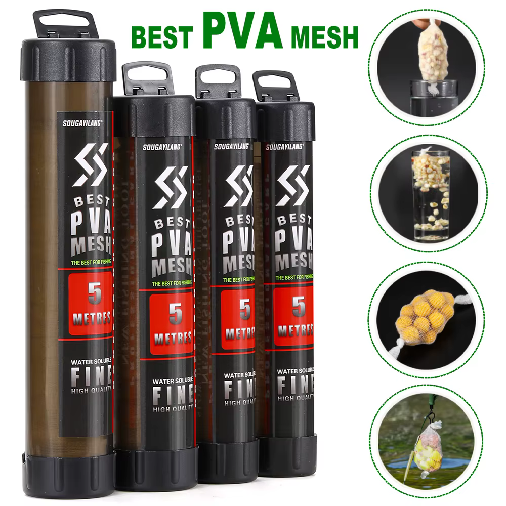 Sougayilang malla PVA pesca soluble en agua para carpa