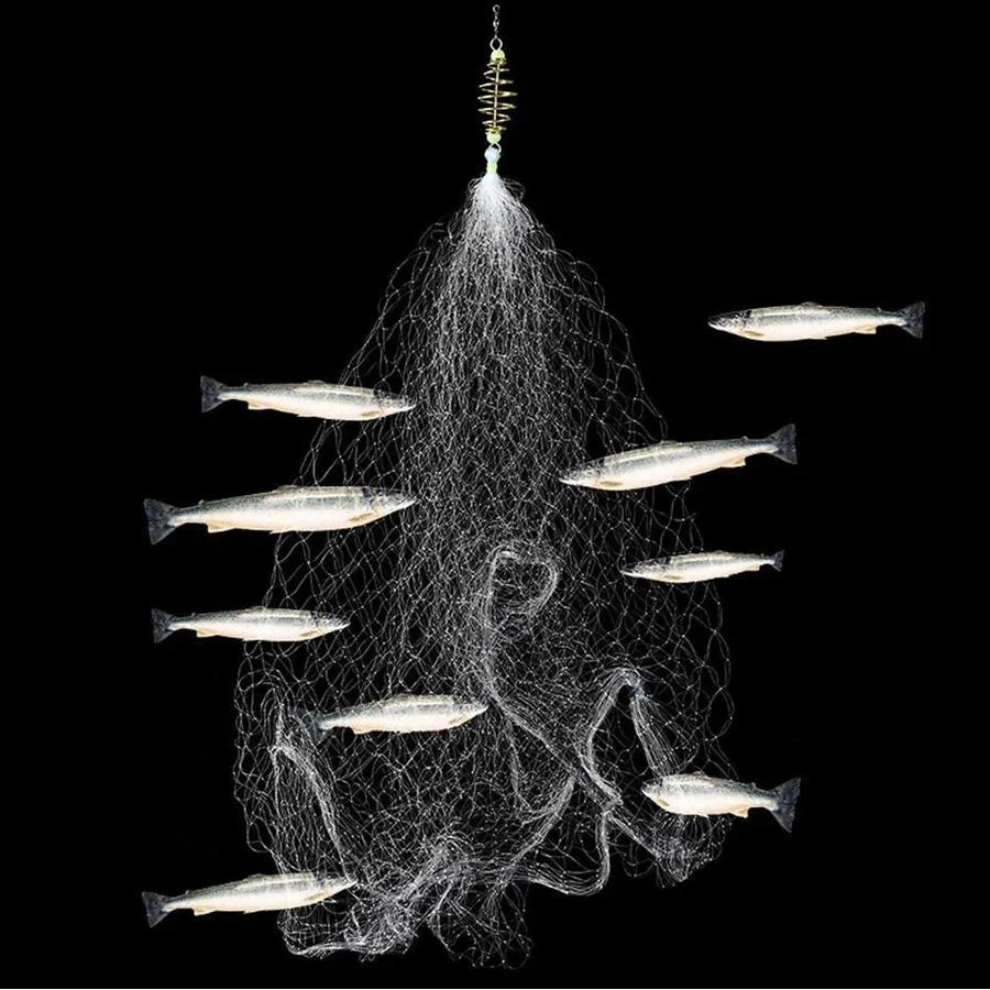 Red de pesca nocturna con cuentas luminosas de cobre fundido - imagen 4