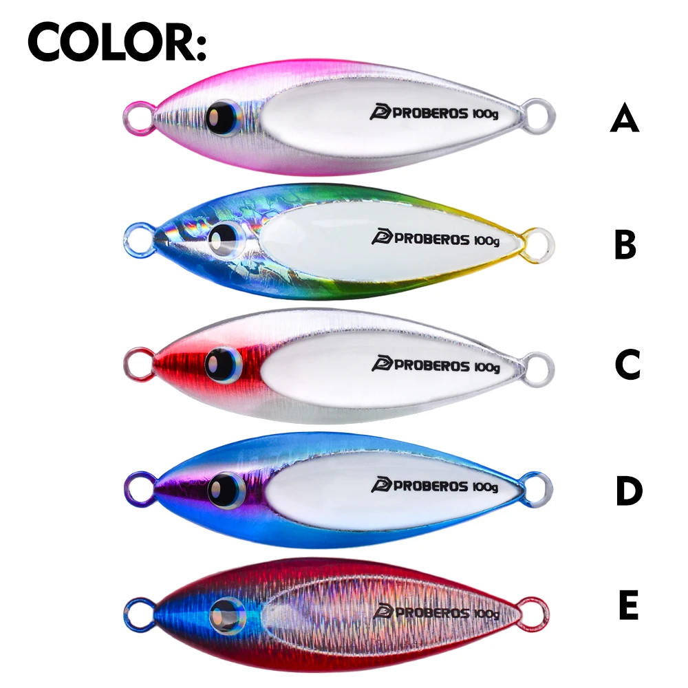 Señuelo jigging luminoso de metal PROBEROS – hundimiento rápido - imagen 2