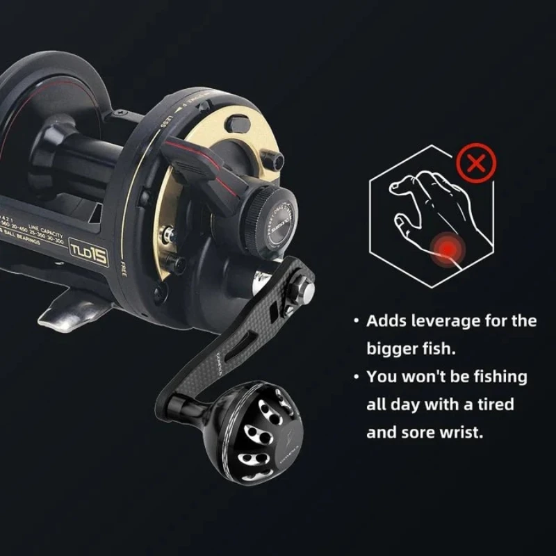 Manivela de carrete Gomexus aluminio para Shimano Calcutta Conquest - imagen 4