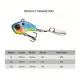 Cucharas giratorias vibrantes de metal para pesca de invierno - imagen 4