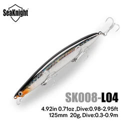 SeaKnight 08 Minnow hundimiento 0,3-0,9m – Señuelo duro lance súper largo