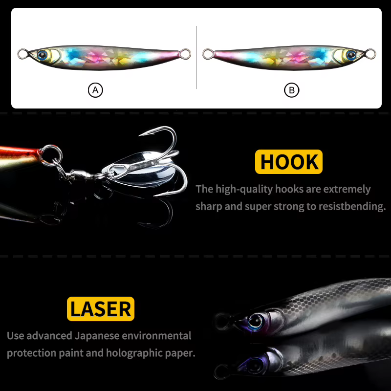 Señuelo Tail Spinner LETOYO Metal Jig – Largo Alcance para Mar - imagen 4