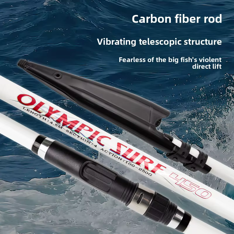 Caña Telescópica Surfcasting 4.2m/4.5m – Lanzamiento largo playa - imagen 3