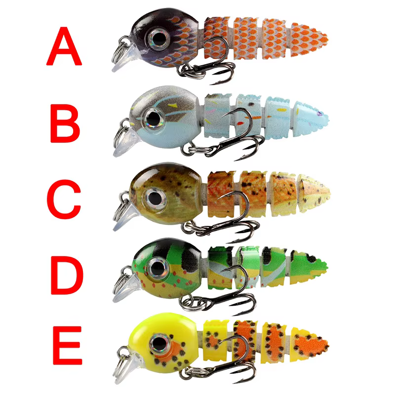 Mini Crankbait Articulado 5.5cm 4g Señuelo Duro Realista - imagen 2