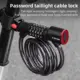 Candado para bici con código de seguridad y luz trasera USB recargable - imagen 2