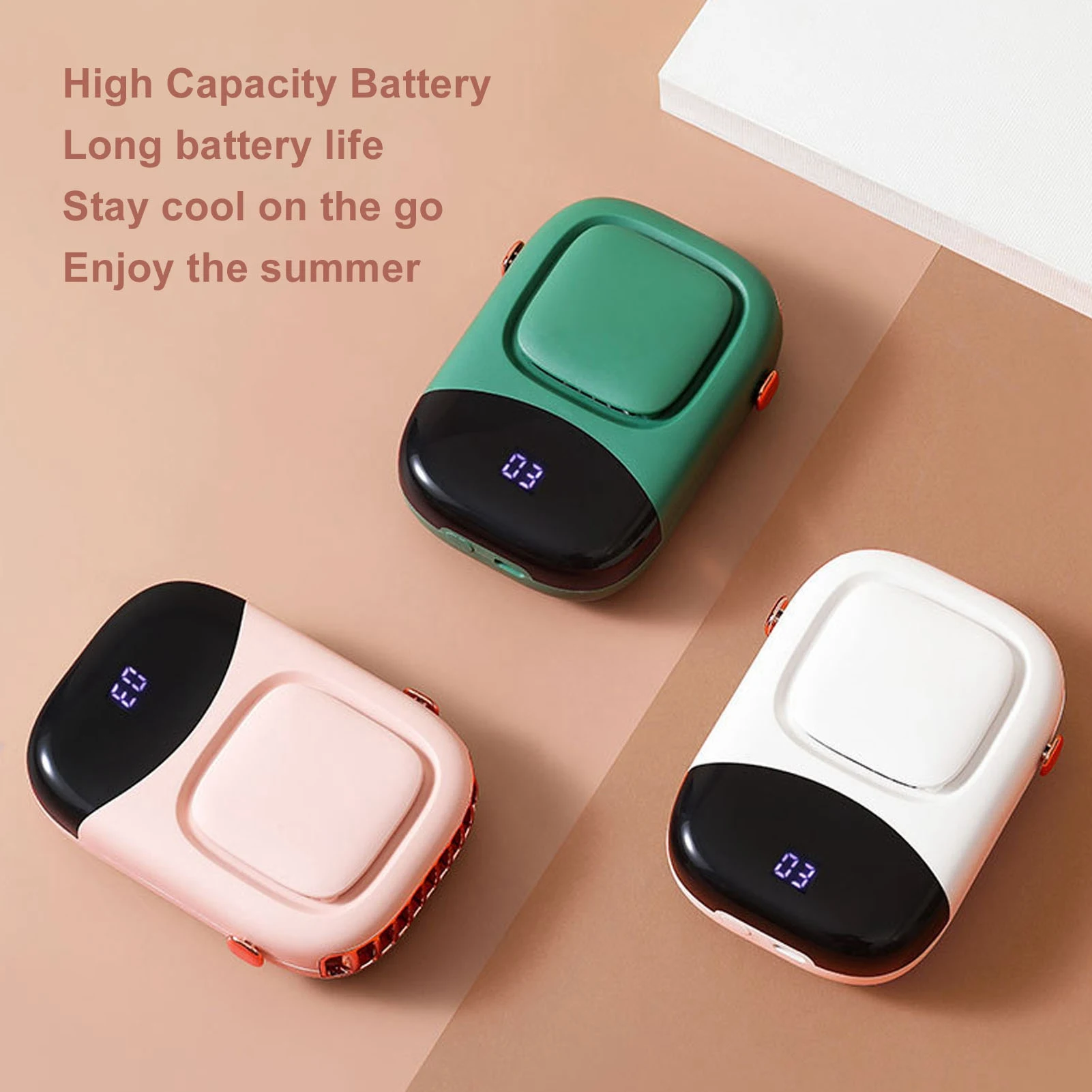 Mini ventilador recargable USB para exteriores
