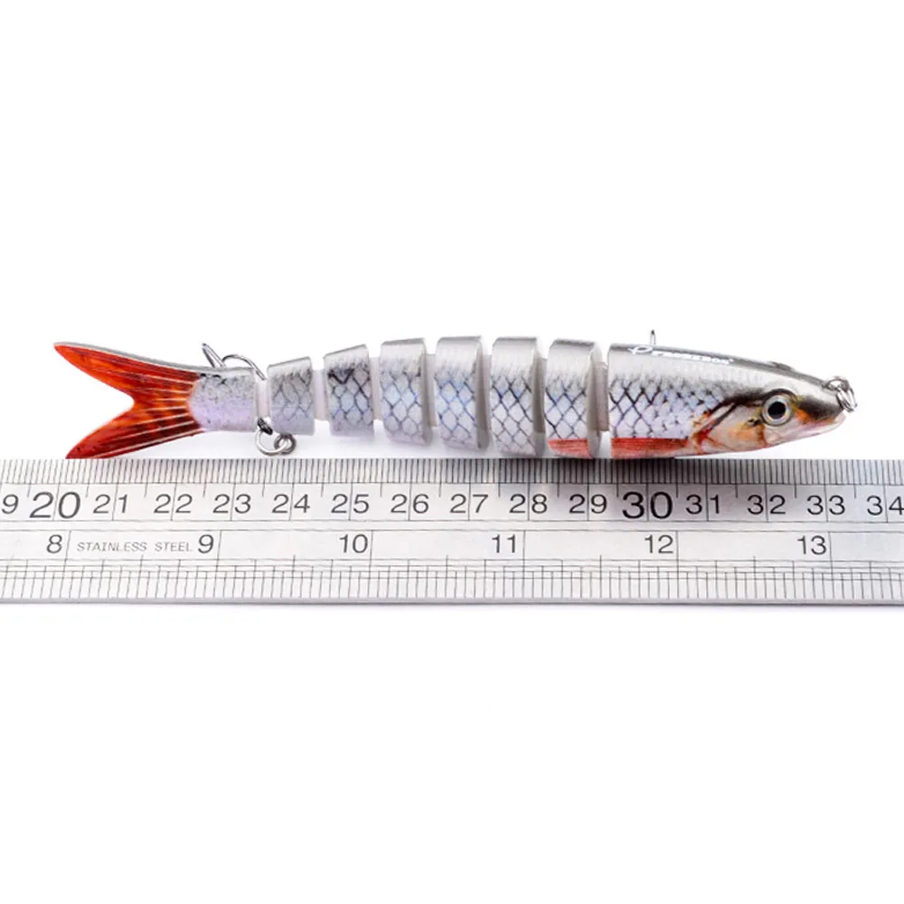 Swimbait articulado de hundimiento lento para bass y trucha
