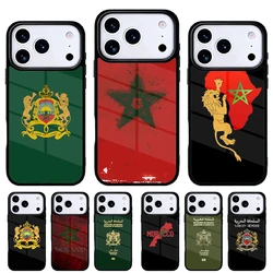 Funda Marruecos con bandera y escudo para iPhone 15 Pro Max