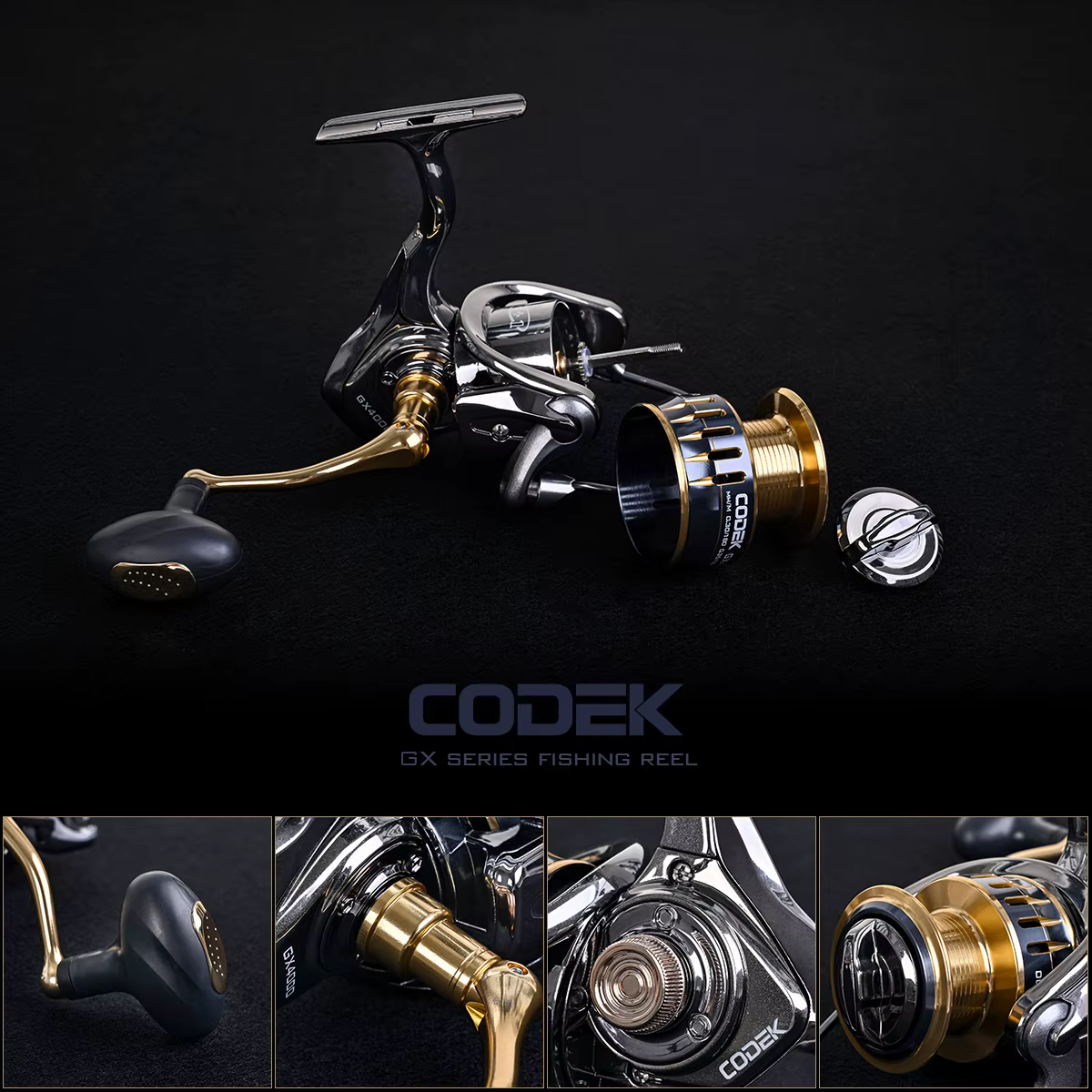 Carrete metálico 15Kg con bobina para pesca - imagen 5