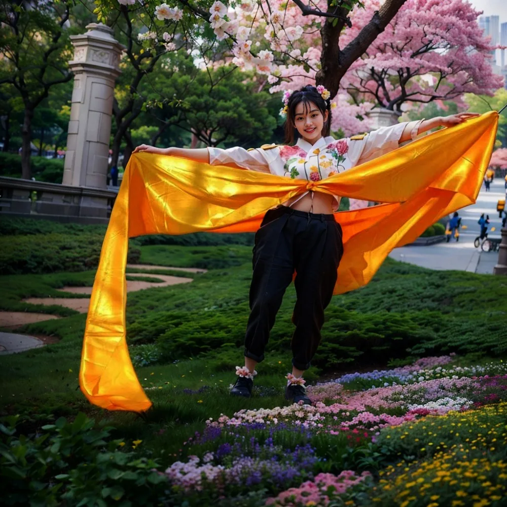 Cintas de raso para danza con color sólido – actuaciones - imagen 5