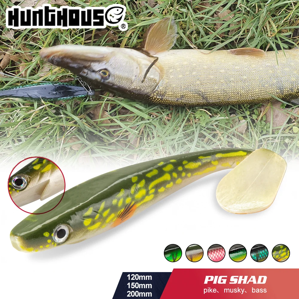 Hunthouse Pro Pig Shad – Señuelo para lucio 120-200mm - imagen 3