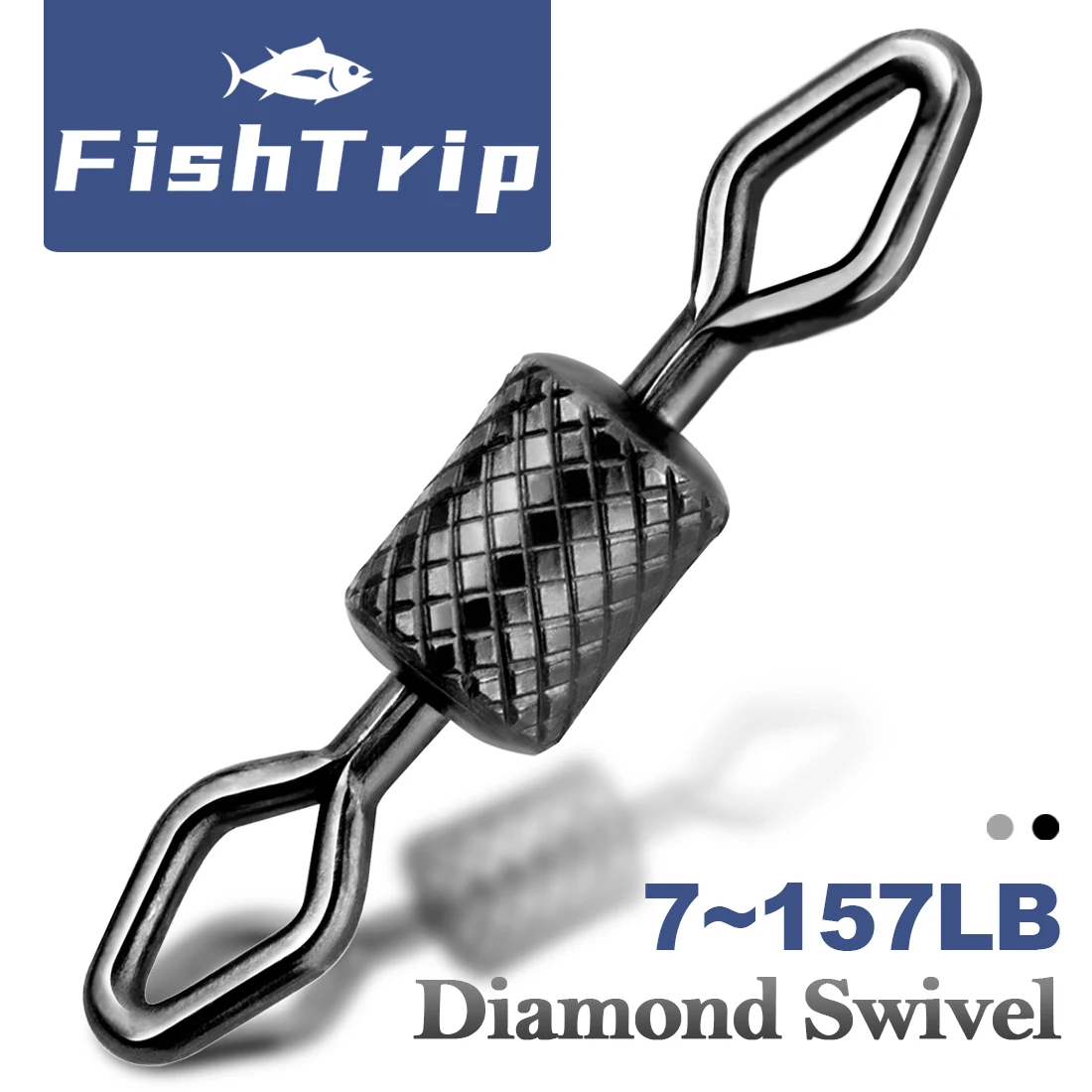 FishTrip anzuelo giratorio ojo de diamante – alta resistencia agua salada - imagen 4