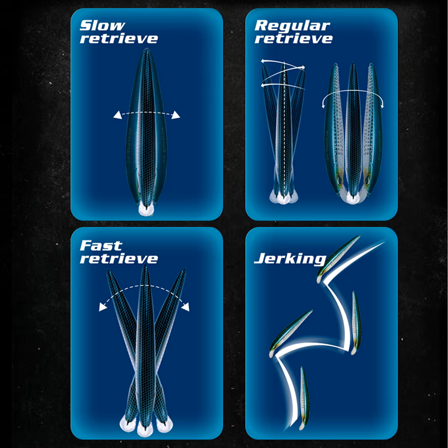 Minnow Mar Hundimiento Lento para Lubina - imagen 2