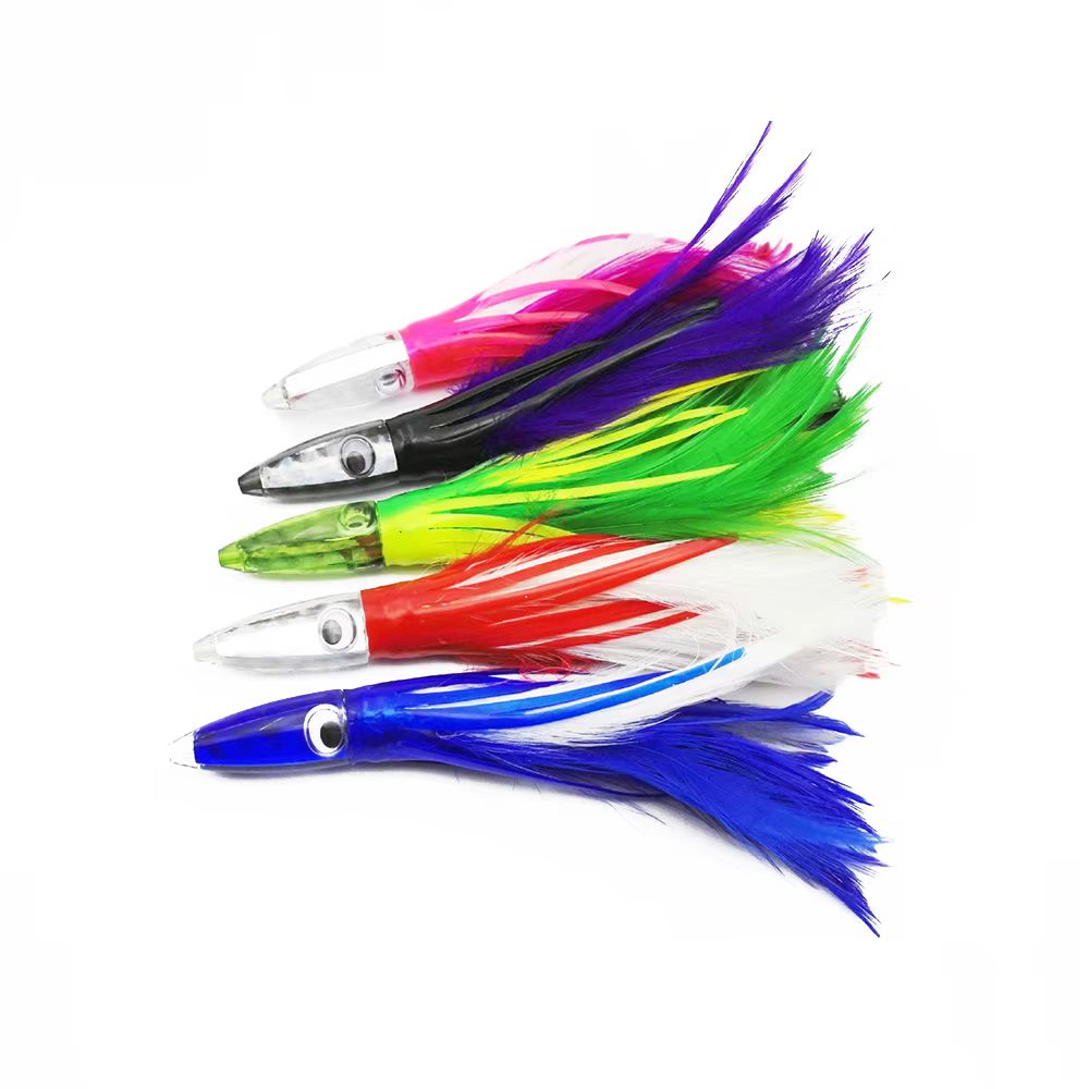 Sai Señuelo de pesca nocturna faldas calamar 14cm 32g cebo atún