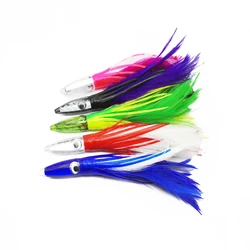 Sai Señuelo de pesca nocturna faldas calamar 14cm 32g cebo atún
