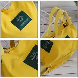 Bolso cruzado de lona con letras y hebilla para mujer – tote