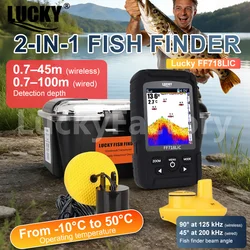 LUCKY FF718LIC buscador de peces portátil con sonar y alarma