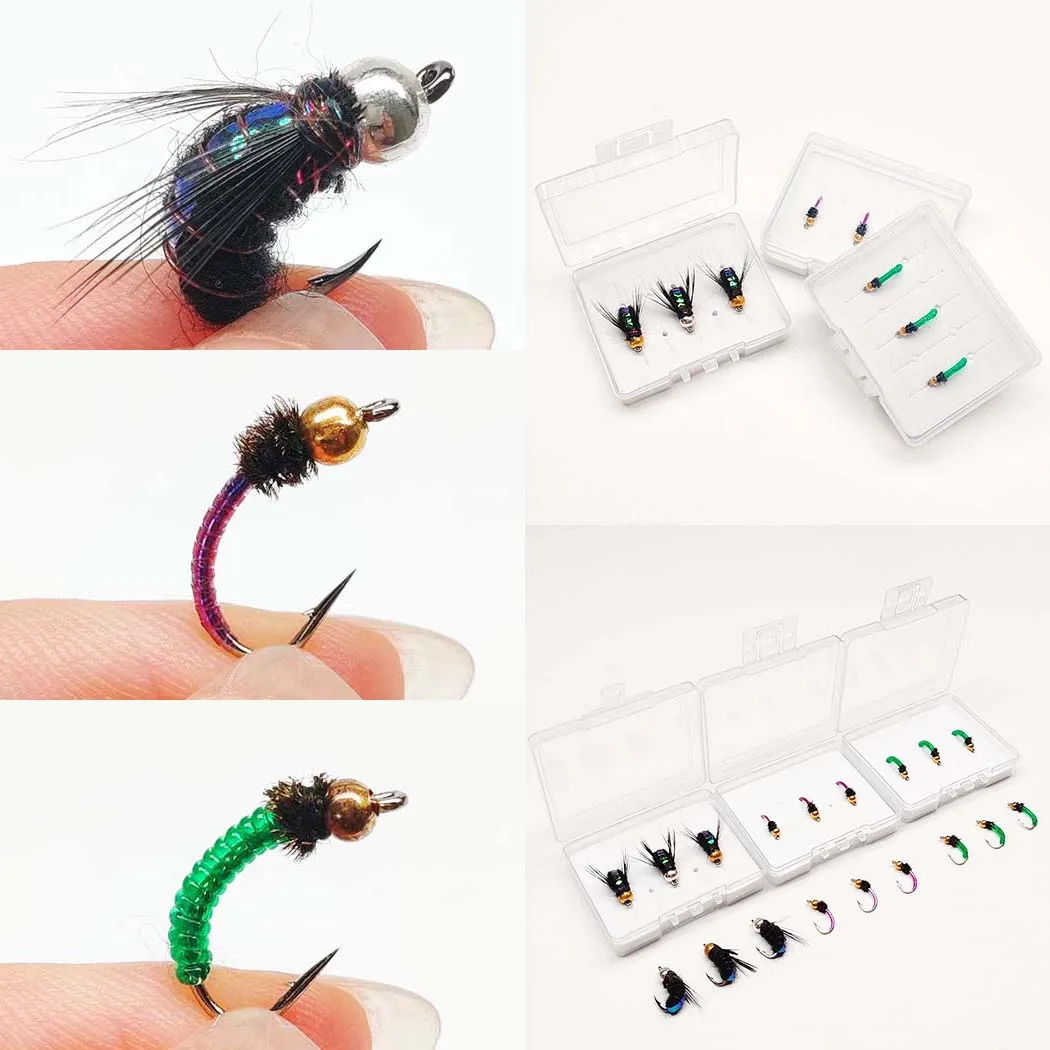 Señuelos de pesca con mosca húmedos y ninfas para trucha y carpa - imagen 4