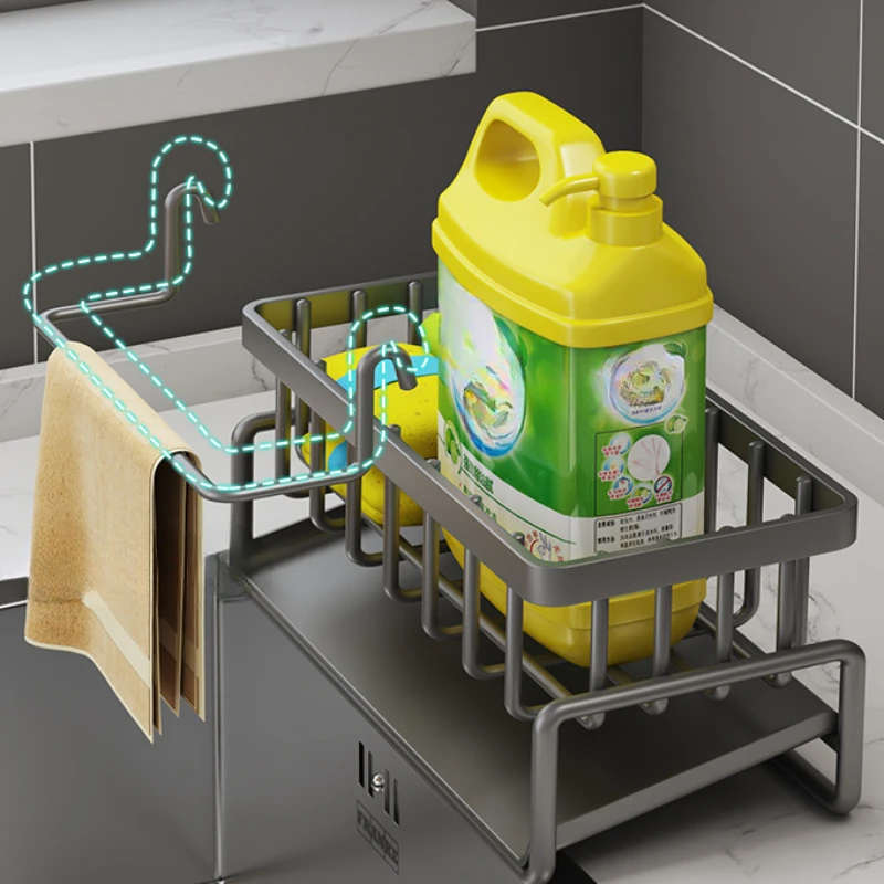 Uso del organizador como accesorio de baño