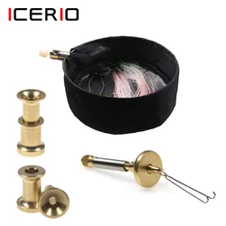 ICERIO Herramienta atado moscas con hair stacker desmontable y Twister