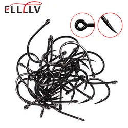 Elllv anzuelo de agua salada 2X talla 8-6/0 para mosca Finesse