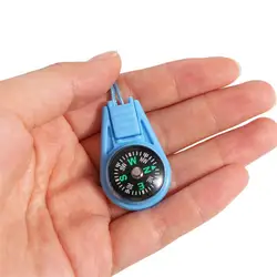 Brújula de bolsillo impermeable en plástico para senderismo