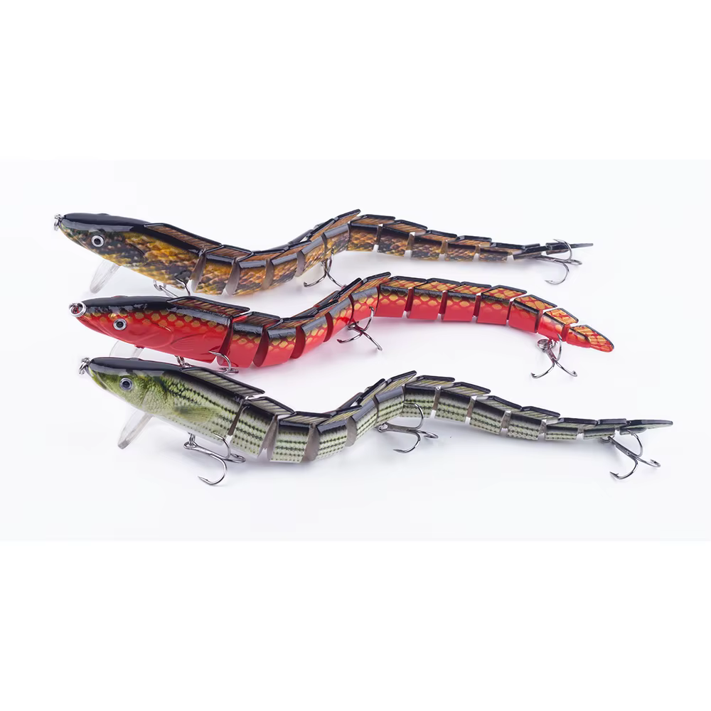 Hanlin Swimbait 230mm 42g – Cola de pelo multiarticulado lucio lubina - imagen 4