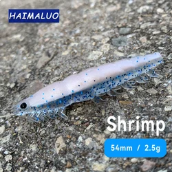HAIMALUO Cebo de silicona suave - camaron para carpa, lucio