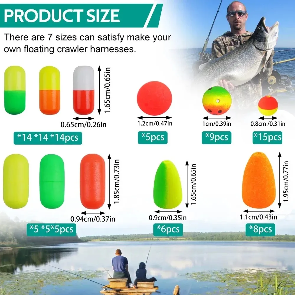 Kit de 100 flotadores en múltiples colores