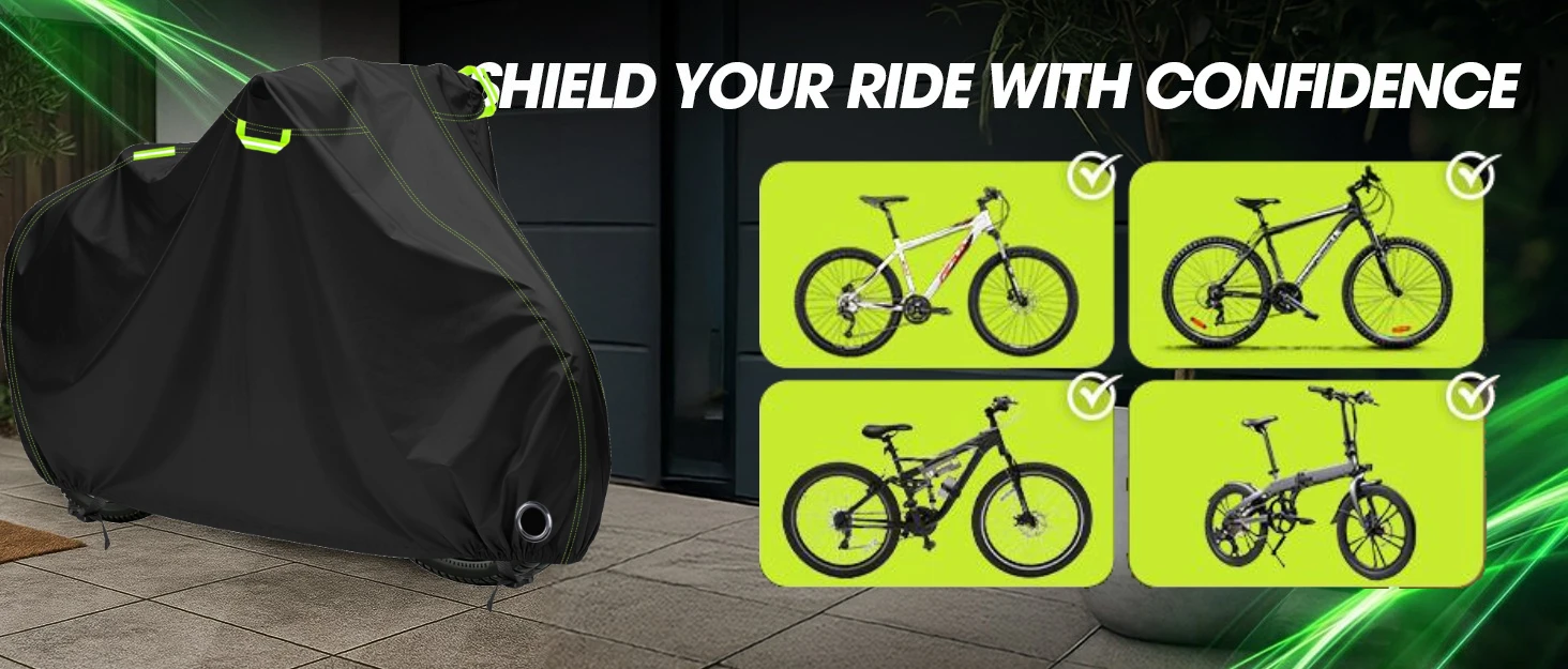 Funda bicicleta impermeable tendida