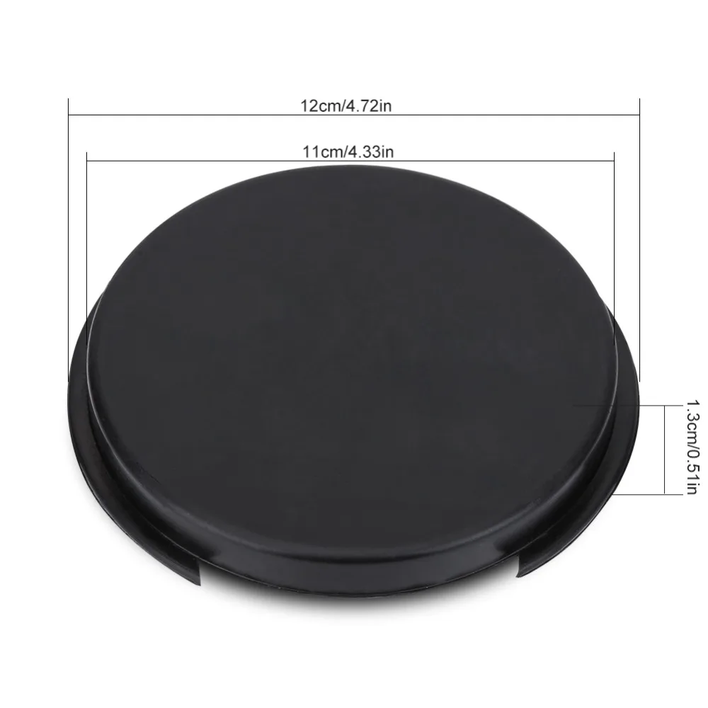 Cubierta elástica negra para orificio de sonido