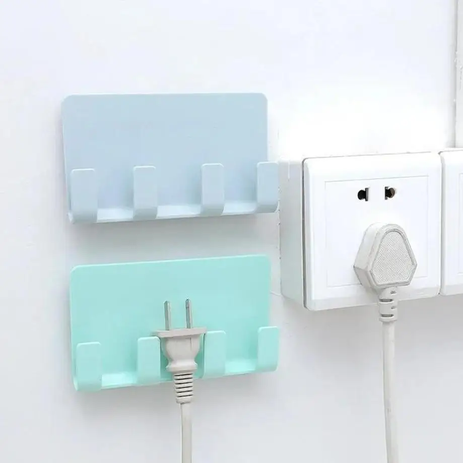 Soporte de pared sin costuras con ganchos y estante multifunción - imagen 5