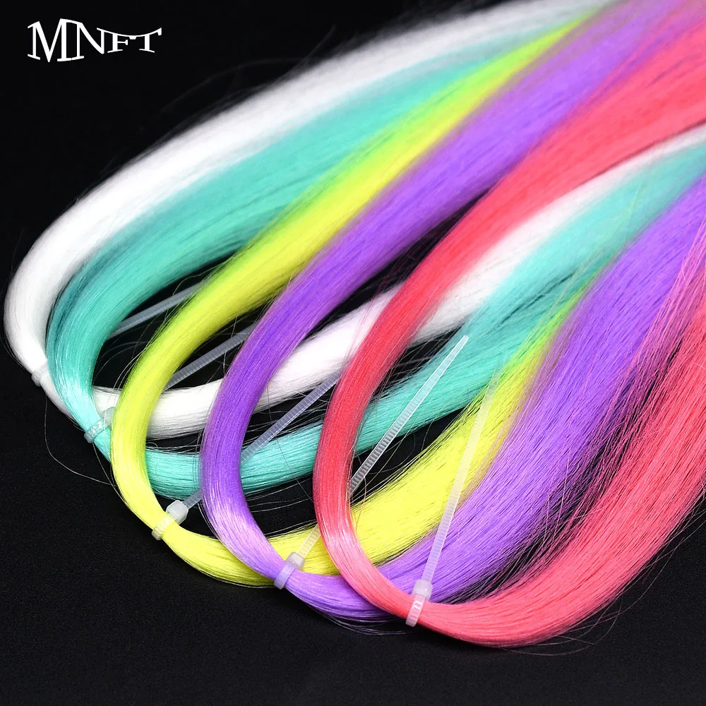 Materiales para mosca: UV Flashabou, Crystal Flash y oropel 5 colores