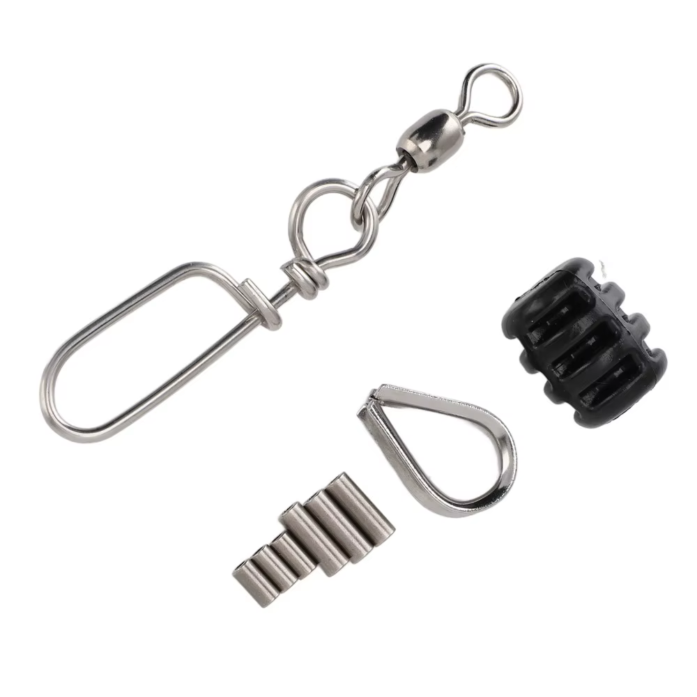 Accesorios metálicos y tope de goma para línea de downrigger